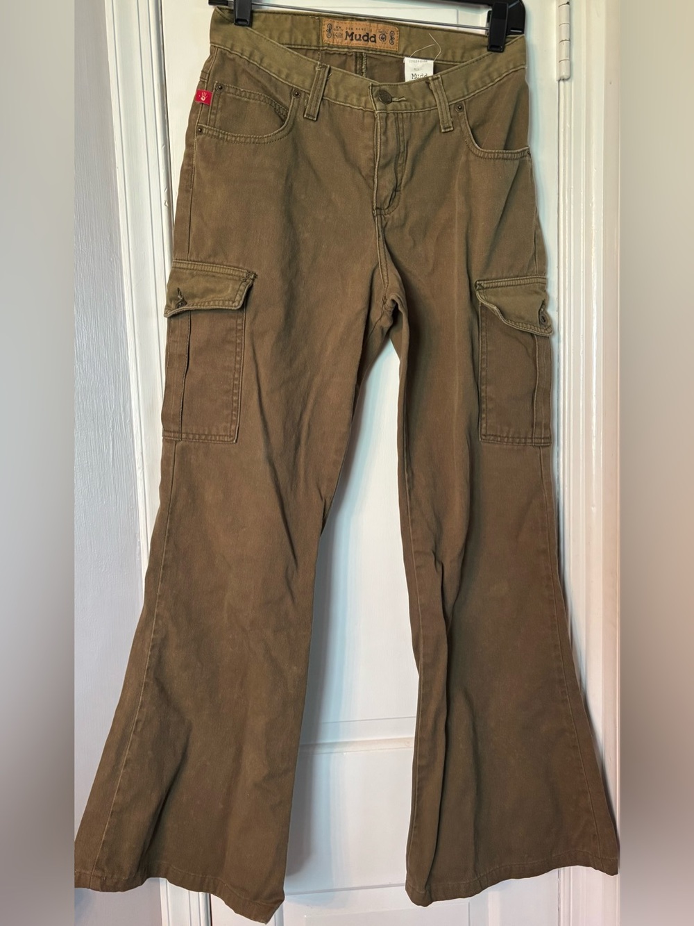 Vintage Women’s Y2K Mudd Olive Green Cargo Pants - size 7
